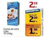 Tenda Atacado Lider - creme de leite oferta