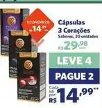 Sam's Club 3 corações - cápsulas oferta