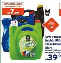 Sam's Club Vale - lava-roupas liquido clean memb oferta