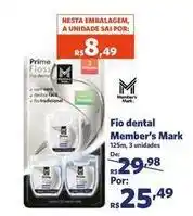 Sam's Club Member's mark - fio dental oferta