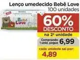 Carrefour Meu bebê - lenço umedecido love oferta