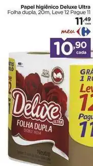 Carrefour Deluxe - papel higiênico ultra oferta