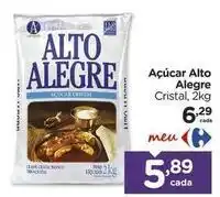 Carrefour Alto alegre - açúcar oferta
