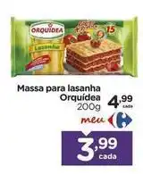 Carrefour Orquídea - massa para lasanha oferta