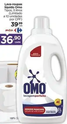 Carrefour Omo - lava-roupas liquido oferta