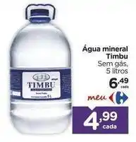 Carrefour Timbu - água mineral oferta