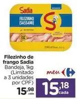 Carrefour Sadia - filezinho de frango oferta
