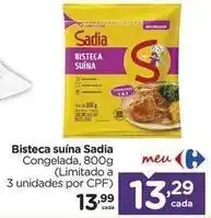 Carrefour Sadia - bisteca suína oferta