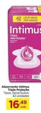 Carrefour Intimus - absorvente tripla proteção oferta