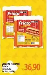 Atacadão Friato - salsicha hot dog oferta