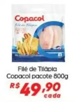 Supermercado Taquaral Filé de Tilápia Copacol pacote oferta