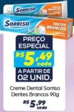 Supermercado Taquaral Creme Dental Sorriso Dentes Brancos oferta