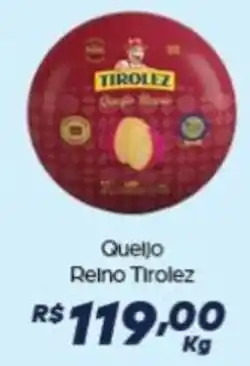 Supermercado Taquaral Queijo Reino Tirolez oferta