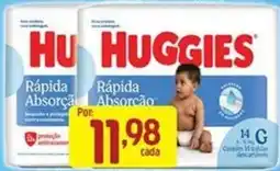 Supermercados Guanabara huggies rápida absorção oferta