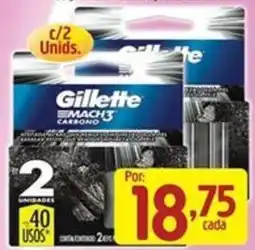 Supermercados Guanabara Gillette mach3 carbono oferta