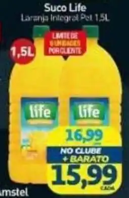 Rede Bom Lugar Suco Life Laranja Integral oferta