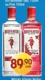 Supermercados Guanabara Gin Beefeater Trad. 750ml ou Pink 700ml oferta