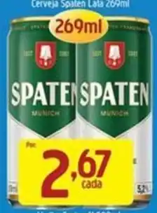 Supermercados Guanabara Cerveja spaten lata oferta