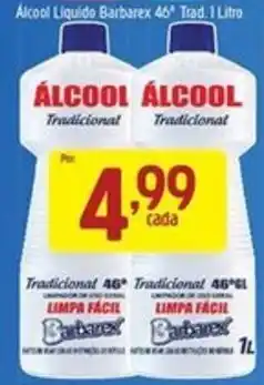 Supermercados Guanabara álcool líquido barbarex 46° trad. 1 litro oferta