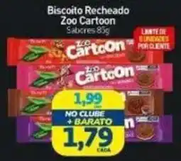 Rede Bom Lugar Biscoito recheado zoo cartoon oferta