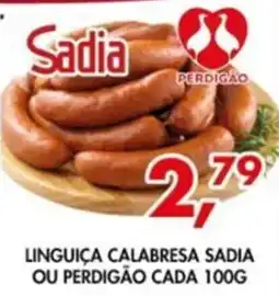 Barbosão Extra Supermercados Linguiça calabresa sadia ou perdigão oferta