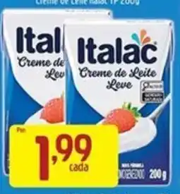Supermercados Guanabara Creme de Leite Italac Leve oferta