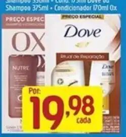 Supermercados Guanabara Shampoo e condicionador dove oferta
