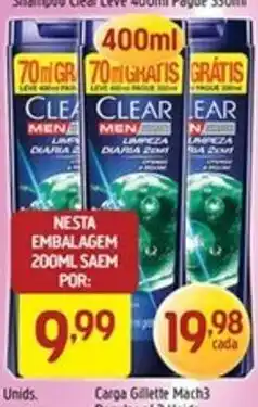 Supermercados Guanabara clear men barba diaria 2em1 oferta