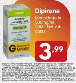 Rede Plus Supermercados Dipirona monoidratada oferta