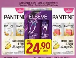 Supermercados Guanabara Kit Shampoo 350ml + Cond. 175ml Pantene ou Shampoo 375ml + Condicionador 170ml Elseve oferta