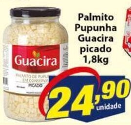 Vencedor Atacadista Palmito Pupunha Guacira picado 1.8kg oferta