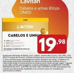 Rede Plus Supermercados lavitan cabelos e unhas 60cps oferta