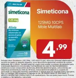 Rede Plus Supermercados Simeticona 125mg 10cps Mole Multilab oferta