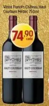 Supermercados Guanabara Vinho francês château haut courbain médoc oferta