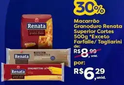 Supermercados Viscardi Macarrão Granoduro Renata Superior Cortes oferta