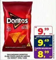 Roldão Doritos - salgadinho elma chips queijo nacho ou sweet chili oferta