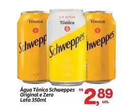 Schweppes - água tônica original e zero
