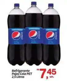 Fort Atacadista Pepsi - refrigerante 2,5 litros oferta