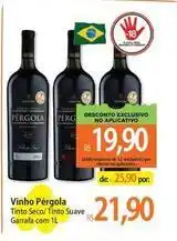 Atacadão Pérgola - vinho tinto seco/ tinto suave oferta