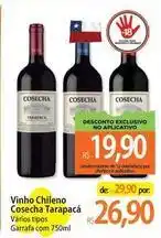 Atacadão Tarapacá cosecha - vinho chileno oferta
