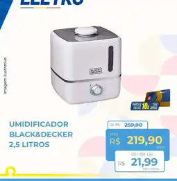 Hiper Moreira umidificador black&decker 2,5 litros oferta