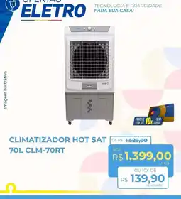 Hiper Moreira Climatizador hot sat 70l clm-70rt oferta