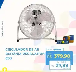 Hiper Moreira circulador de ar britânia oscillation c50 oferta