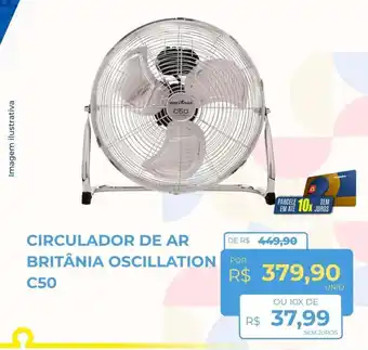 Circulador de ar britânia oscillation c50