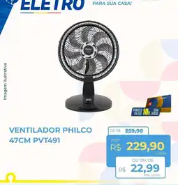 Hiper Moreira ventilador philco 47cm pvt491 oferta