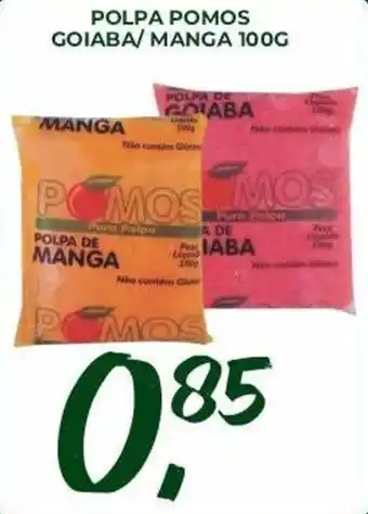 Polpa pomos goiaba/ manga