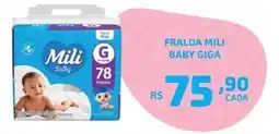 Bahamas Supermercados Fralda mili baby giga oferta