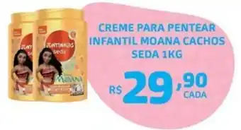 Creme para pentear infantil moana cachos seda