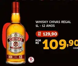 Bergamais Supermercados whisky chivas regal oferta