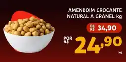 Bergamais Supermercados amendoim crocante natural a granel oferta
